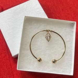 Elegant 18 K Gold plated with Geometric Charm